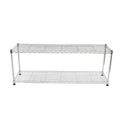 Estante de Aço Cromado com 2 Prateleiras Rack Aramados 1019 - 2