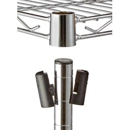 Estante de Aço Cromado com 2 Prateleiras Rack Aramados 1019 - 5