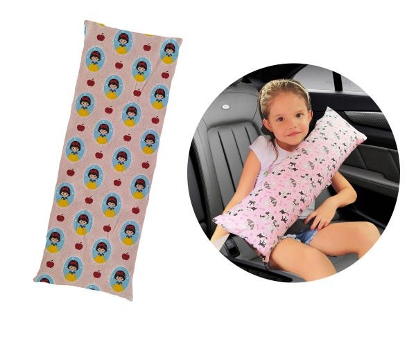 Almofada protetor Cinto Segurança Carro Viagem Infantil estampa A2 - 2
