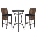 Ver imagem 1 de Mesa Bistro e 2 Banquetas Roma Preta Corda Náutica 12 Trama Original