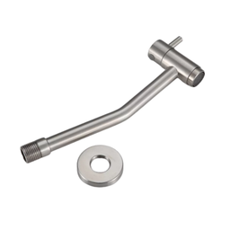 Torneira para Banheiro Lavatório Lavabo Área de Serviço de Parede Aço Escovado Luxo 1/4v Metal - 3