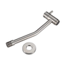Torneira para Banheiro Lavatório Lavabo Área de Serviço de Parede Aço Escovado Luxo 1/4v Metal - 3