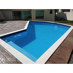 Borda Atérmica Piscina Semi boleada Malibu 50x30x1,5cm - Branco Areia de Quartzo - 5