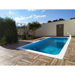 Borda Atérmica Piscina Semi boleada Malibu 50x30x1,5cm - Branco Areia de Quartzo - 9