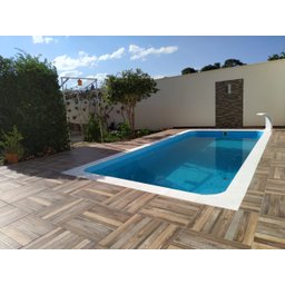 Borda Atérmica Piscina Semi boleada Malibu 50x30x1,5cm - Branco Areia de Quartzo - 6