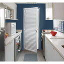 Ver imagem 5 de Porta de Giro Alumínio Branco Palheta Veneziana Fechada Maxx - 210x90