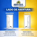 Ver imagem 3 de Porta de Giro Alumínio Branco Palheta Veneziana Fechada Maxx - 210x90