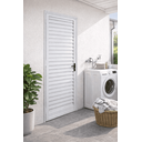 Ver imagem 2 de Porta de Giro Alumínio Branco Palheta Veneziana Fechada Maxx - 210x90