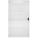 Ver imagem 4 de Porta de Giro Alumínio Branco Palheta Veneziana Fechada Maxx - 210x90 Direita