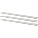 Ver imagem 1 de Kit 3 Prateleiras 100 x 20cm Branca Suporte Invisível
