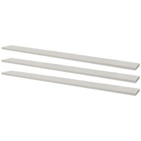 Kit 3 Prateleiras 100 x 10cm Branca Suporte Invisível