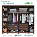 Ver imagem 5 de Guarda-Roupa Casa Angra Expresso Móveis Marrom/Castanho