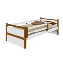 Ver imagem 2 de Cama Infantil com Grade de Proteção Amanda Branco/Mel