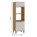 Ver imagem 3 de Armário Torre Quente 3 Pts Provence Cinamomo/Off White
