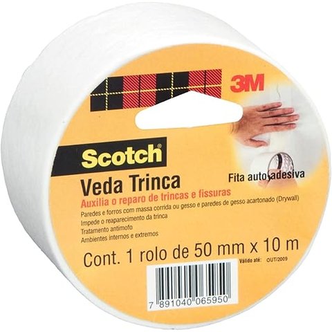Scotch, 3m, Fita Veda Trinca, 50mm X 10m