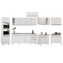 Ver imagem 6 de Armário de Cozinha Modulada de Canto 9 Peças CP06 Balcão com Pia Inox Branco - Lumil Lumil Móveis