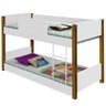 Beliche Montessoriana Infantil montessoriana com proteção Branco/Mel - 2