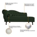 Ver imagem 6 de Kit Diva Recamier Juliana 160cm Lado Direito e 01 Poltrona Classic Suede Verde - Amarena Móveis