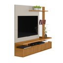 Ver imagem 2 de Painel Decorativo Otawa Mdp/mdf Porta Ripada Tv até 60 Polegadas Nature/off White G77 - Gran Belo