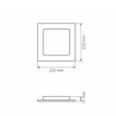 Ver imagem 3 de Painel Led Smart Taschibra Wi-fi Quadrado Embutir 18w 2700k+6500k Bivolt