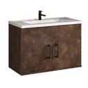 Ver imagem 2 de Kit Armário para Banheiro C/ Bancada e Espelho Full Corten 63 Cm