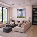 Ver imagem 5 de Quadro Canvas Mulher Sombrinha Monet 70x50cm Mold Preta