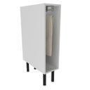 Ver imagem 2 de Balcão Nicho Porta Toalhas para Cozinha 20cm Mdf Branco Cz3304