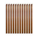 Ver imagem 3 de Kit 12 Divisórias de Ambiente WPC 270cm x 10cm x 3,5cm Formaco Decor Branco/Mogno