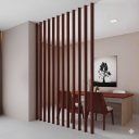 Ver imagem 1 de Kit 12 Divisórias de Ambiente WPC 270cm x 10cm x 3,5cm Formaco Decor Branco/Mogno
