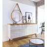Buffet Classic 4 Portas Off White com Nature - 1