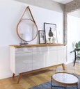 Ver imagem 1 de Buffet Classic 4 Portas Off White com Nature