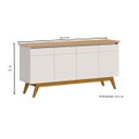 Ver imagem 3 de Buffet Classic 4 Portas Off White com Nature