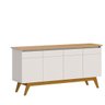 Buffet Classic 4 Portas Off White com Nature - 2