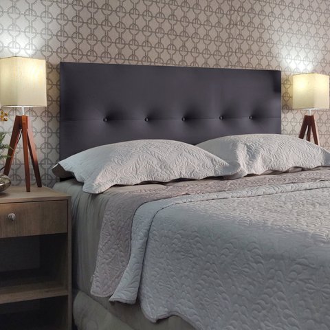 CABECEIRA ESTOFADA DURASI 05 CORINO CINZA SOLTEIRO 90 X 60 cm RBL
