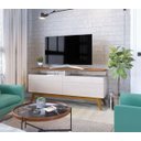 Ver imagem 1 de Rack Classic + 2 Gavetas Offwhite com Nature 1,40 M