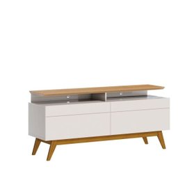 Rack Classic + 2 Gavetas Offwhite com Nature 1,40 M - 2