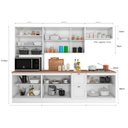 Ver imagem 4 de Cozinha Completa Unna 12 Portas 2 Gavetas Poliman Móveis Branco
