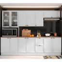 Ver imagem 1 de Cozinha Completa Unna 12 Portas 2 Gavetas Poliman Móveis Branco