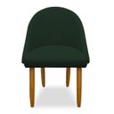 Ver imagem 3 de Kit 02 Cadeiras Decorativa Estofada para Sala Recepção Cozinha Lua Star Veludo Verde do Lar Móveis e