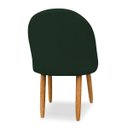 Ver imagem 5 de Kit 02 Cadeiras Decorativa Estofada para Sala Recepção Cozinha Lua Star Veludo Verde do Lar Móveis e