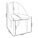 Ver imagem 6 de Kit 02 Cadeiras Decorativa Estofada para Sala Recepção Cozinha Lua Star Veludo Verde do Lar Móveis e