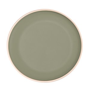 Prato Raso de Melamina Class Cinza 27cm