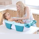 Ver imagem 3 de Banheira Inflável E Dobrável Para Bebês Azul Color Baby