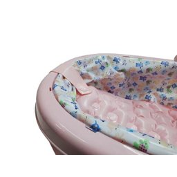 Banheira Inflável E Dobrável Para Bebês Rosa Color Baby - 2