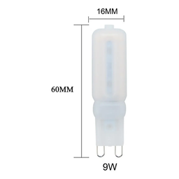 10 Lâmpadas Led Halopin G9 9w Alta Performance Brilho 110v Branco Quente - 2