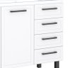 Cozinha Completa Gabinete Para Pia 140 e Armário Aéreo Juno/Apolo 4 Gavetas Cozimax Branco - 5
