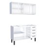 Cozinha Completa Gabinete Para Pia 140 e Armário Aéreo Juno/Apolo 4 Gavetas Cozimax Branco - 2