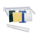 Ver imagem 1 de Varal Mágico Parede Retrátil Dobrável 5 Varetas 70cm Cor - Branco