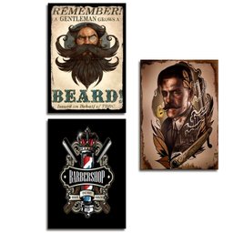 Kit 10 Placas 28,7x22cm Mdf Quadros Barbearia Decoração - 5