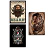 Kit 10 Placas 28,7x22cm Mdf Quadros Barbearia Decoração - 5